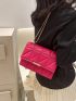 Quilted Square Bag Flap PU