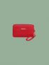 Letter Decor Long Wallet Red