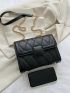 Quilted Pattern Chain Flap Square Bag Fashion