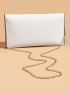 Medium Envelope Bag Solid Color Chain Strap