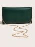 Medium Envelope Bag Solid Color Chain Strap