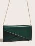 Medium Envelope Bag Solid Color Chain Strap