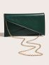 Medium Envelope Bag Solid Color Chain Strap