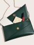 Medium Envelope Bag Solid Color Chain Strap