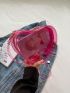 Mini Novelty Bag Heart Design Pink PVC Clear