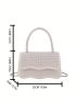 Studded Decor Novelty Bag Small Top Handle Flap