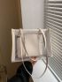 Clear Square Bag With Inner Pouch Minimalist