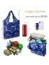 BeeGreen Fun Animal Reusable Shopping Bags Foldable Grocery Totes 10 Pack with Zipper Carry Pouch Cute Shopper Bags XLarge Machine Washable Durable Compact Bags for Groceries