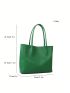 Small Shoulder Tote Bag Minimalist Green