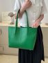 Small Shoulder Tote Bag Minimalist Green