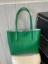 Small Shoulder Tote Bag Minimalist Green