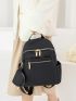 Minimalist Classic Backpack With Coin Purse