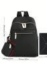 Minimalist Classic Backpack With Coin Purse