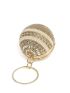 Mini Circle Bag Rhinestone & Fringe Decor For Party