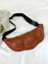 Pea Design Novelty Bag Brown Adjustable Strap