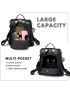 Women Backpack Purse Waterproof Nylon Anti-theft Rucksack Lightweight Shoulder Bag