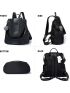 Women Backpack Purse Waterproof Nylon Anti-theft Rucksack Lightweight Shoulder Bag