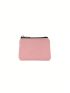 Canvas Coin Purse Solid Color Zipper Coin Key Bag Money Pocket Women Men Card Coin Purse