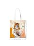 1pc Cartoon Cat Print Storage Bag, Modern Polyester Shopping Bag For Home