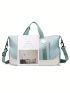 Colorblock Travel Bag Medium Double Handle Portable