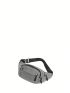 Minimalist Fanny Pack Zipper Medium Gray Unisex