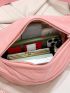 Minimalist Fanny Pack Zipper Pink Medium Polyamide