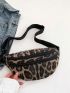 Leopard Pattern Fanny Pack Zipper Medium Fashionable