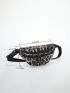 Leopard Pattern Fanny Pack Zipper Medium Fashionable