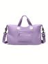 Colorblock Travel Bag Medium Double Handle Portable