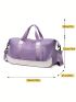 Colorblock Travel Bag Medium Double Handle Portable