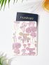 X Kathleen Illustrates Mushroom Graphic Passport Case PU