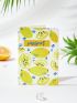 X Amy Christine Lemon & Letter Graphic Passport Case PU