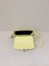 Mini Crossbody Bag Solid Color Flap