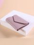 Solid Color Small Wallet Fold Over