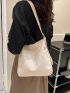 Medium Shoulder Bag Solid Color Minimalist Style