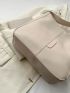 Medium Shoulder Bag Solid Color Minimalist Style