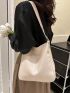 Medium Shoulder Bag Solid Color Minimalist Style