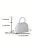 Medium Dome Bag Double Handle Chain Strap Funky Style