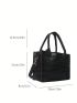 Mini Square Bag Crocodile Embossed Double Handle