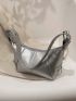 Mini Hobo Bag Metallic Pattern Funky Style