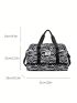 Zebra Stripe Pattern Travel Bag Double Handle Waterproof