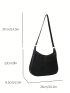 Medium Hobo Bag Crocodile Embossed Fashion Style