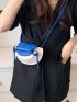 Mini Saddle Bag Colorblock Flap Fashionable