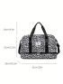 Leopard Print Fashion Travel Bag Large Capacity Wet Dry Pocket Waterproof