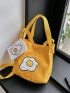 Polyester Square Bag Egg Pattern Double Handle