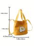 Polyester Square Bag Egg Pattern Double Handle