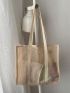 Medium Shopper Bag No-closure Double Handle