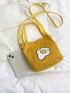 Polyester Square Bag Egg Pattern Double Handle