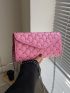 Mini Envelope Bag Quilted Chain PU