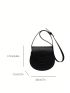 Mini Flap Saddle Bag Fashion Black